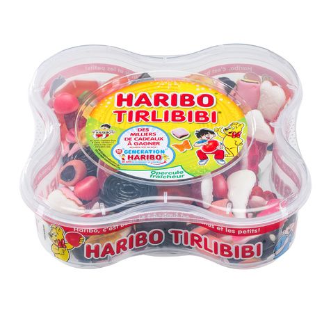 Boites de bonbons Haribo 600g personnalisée à personnaliser